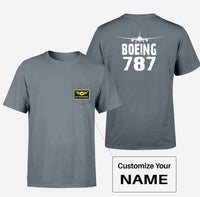 Thumbnail for Boeing 787 & Plane Designed Pocket T-Shirts