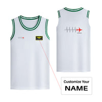 Thumbnail for Aviation Heartbeats Designed Basketball Style Sports Tank Tops