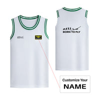 Thumbnail for Born To Fly Glider Designed Basketball Style Sports Tank Tops