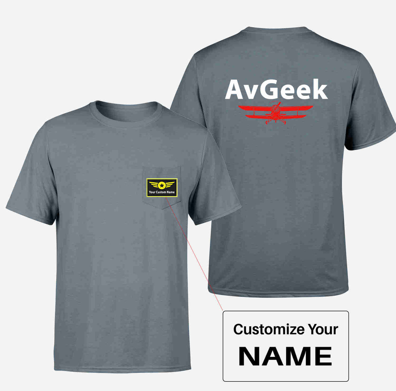 Avgeek Designed Pocket T-Shirts