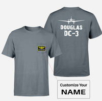 Thumbnail for Douglas DC-3 & Plane Designed Pocket T-Shirts