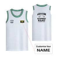 Thumbnail for Student Pilot Designed Basketball Style Sports Tank Tops