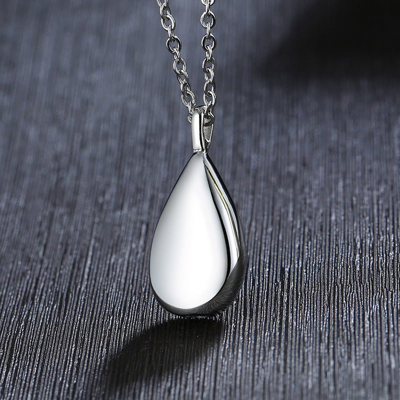 Your Custom Design & Image & Logo & Text Design  Can open droplet shaped pendant