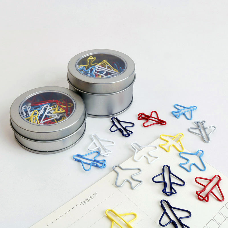 Many Colors Aircraft Plane Paper Clips