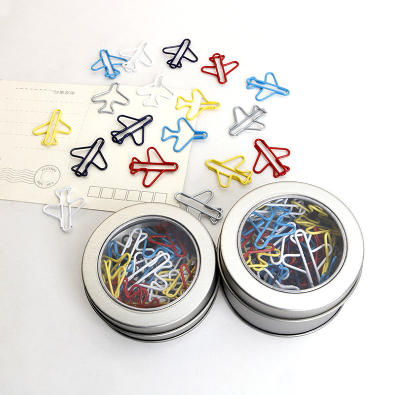 Many Colors Aircraft Plane Paper Clips