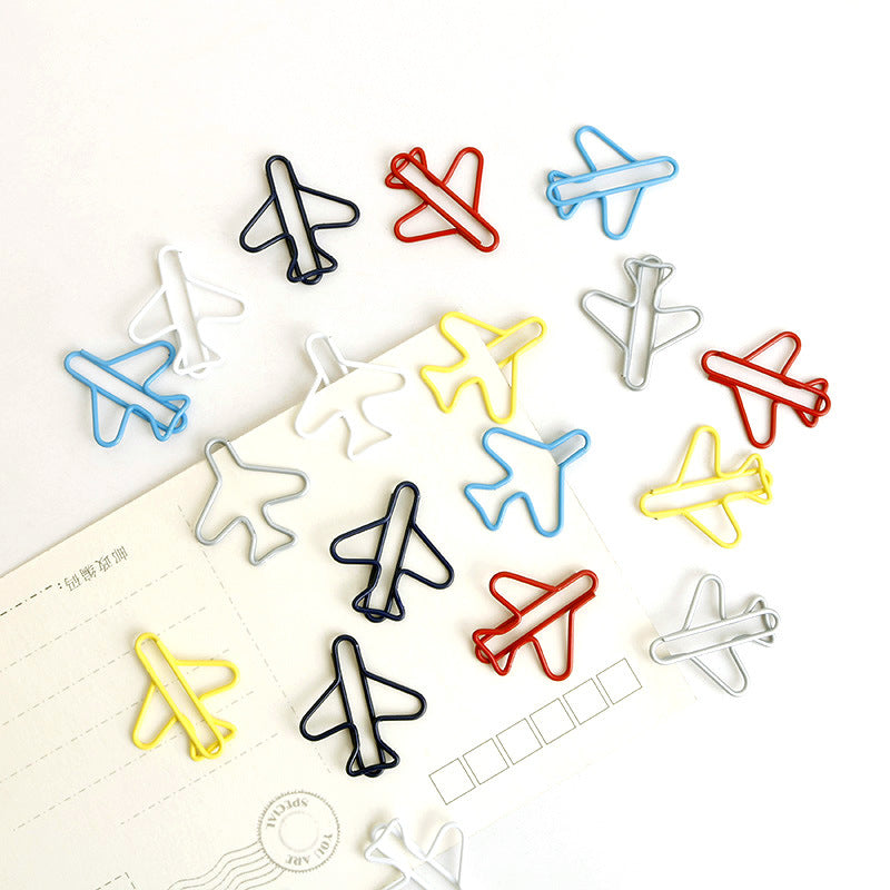 Many Colors Aircraft Plane Paper Clips