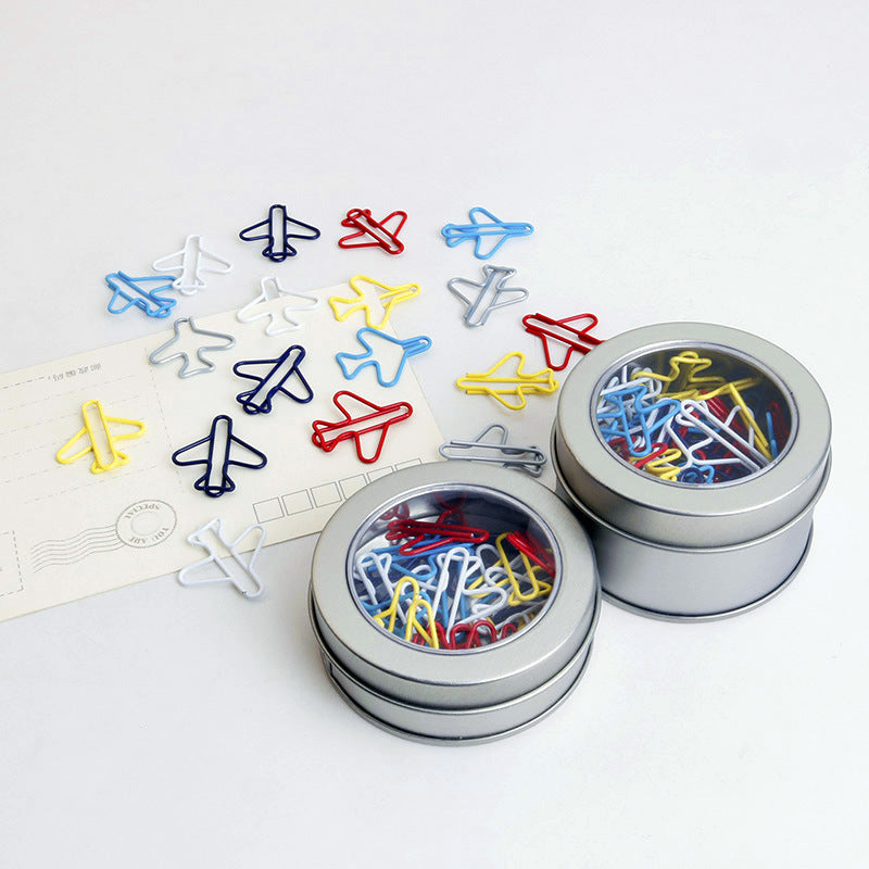 Many Colors Aircraft Plane Paper Clips