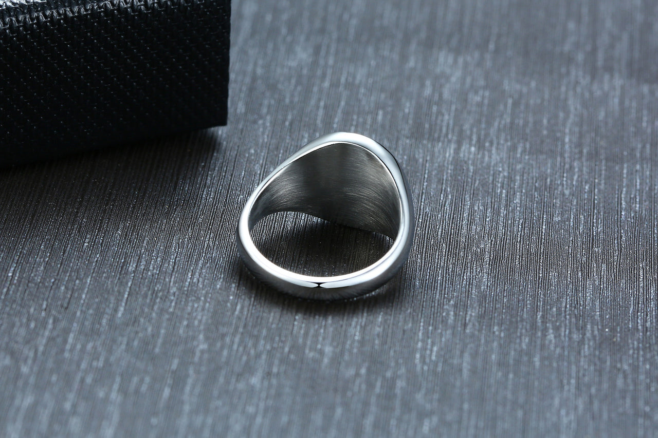 Your Custom Design & Image & Logo & Text Design  14MM Stainless Steel Smooth Ring (1)