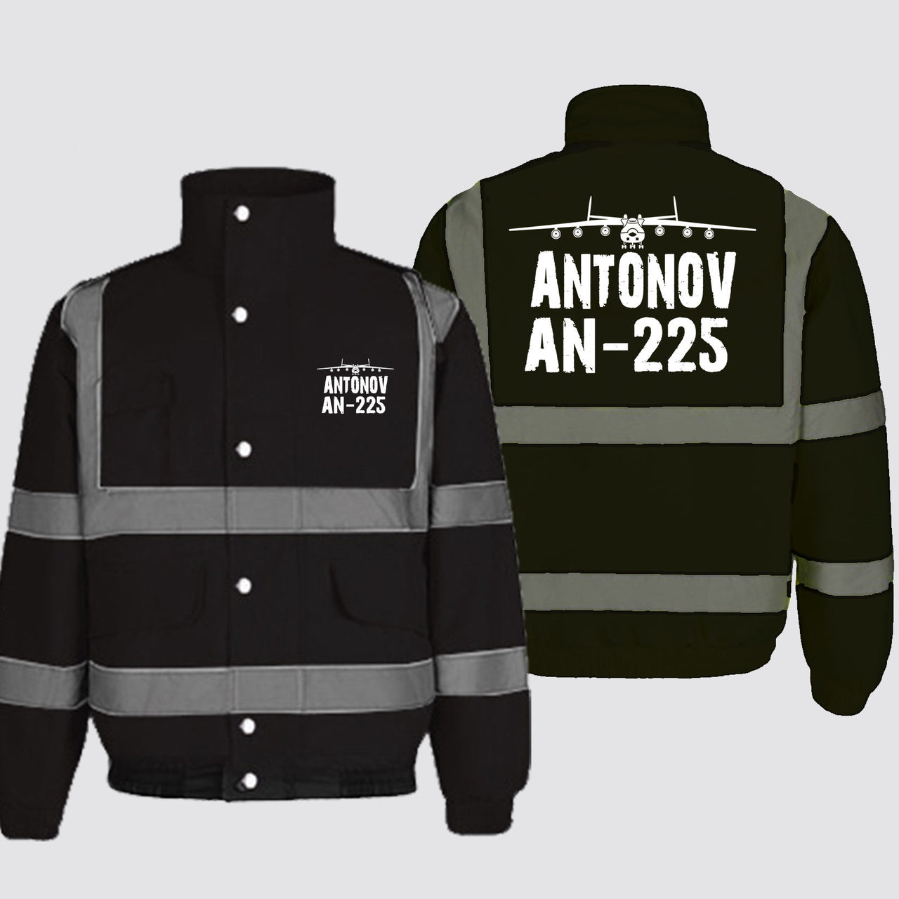 Antonov AN-225 & Plane Designed Reflective Winter Jackets