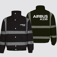 Thumbnail for Airbus A330 & Text Designed Reflective Winter Jackets