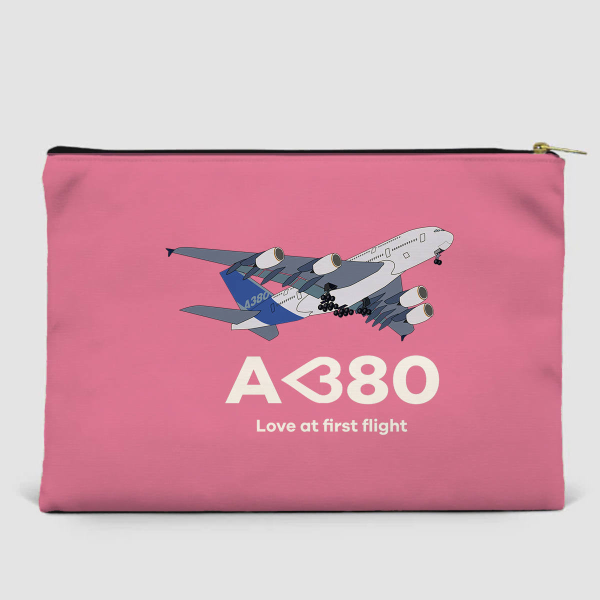 Airbus A380 Love at first flight Designed Zipper Pouch