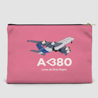 Thumbnail for Airbus A380 Love at first flight Designed Zipper Pouch