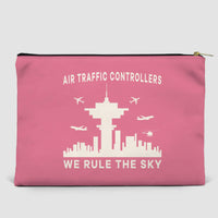 Thumbnail for Air Traffic Controllers - We Rule The Sky Designed Zipper Pouch