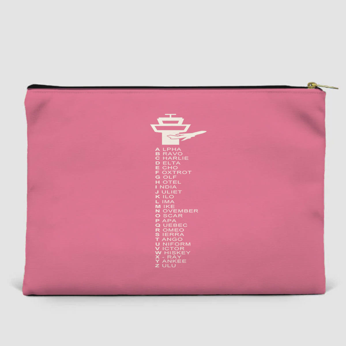 Aviation Alphabet Designed Zipper Pouch