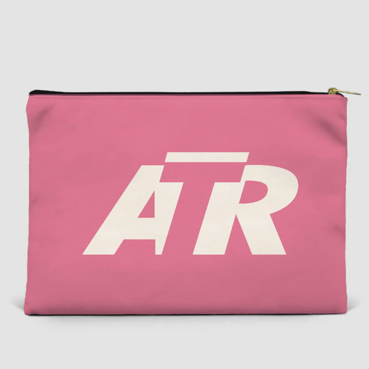 ATR & Text Designed Zipper Pouch