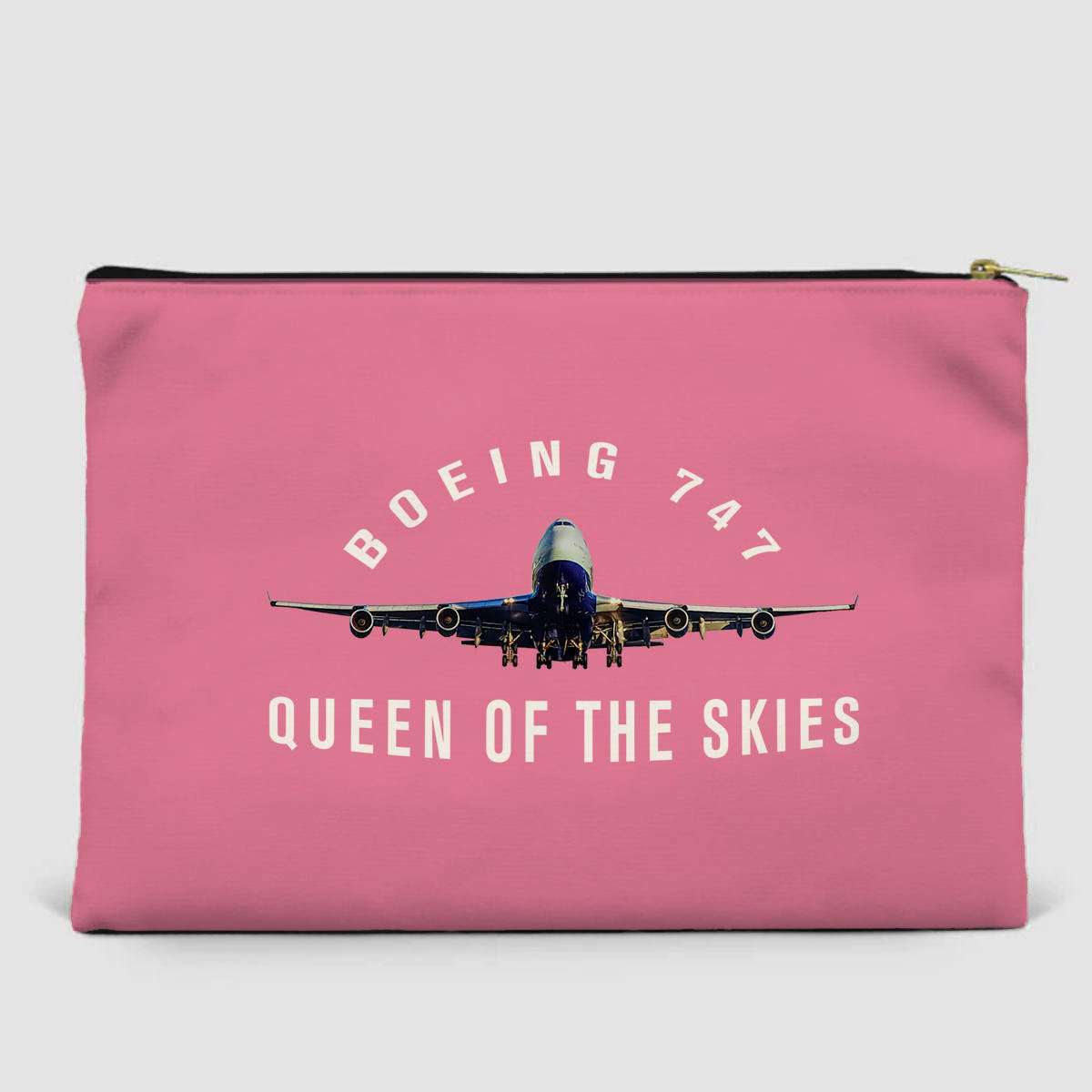 Boeing 747 Queen of the Skies Designed Zipper Pouch