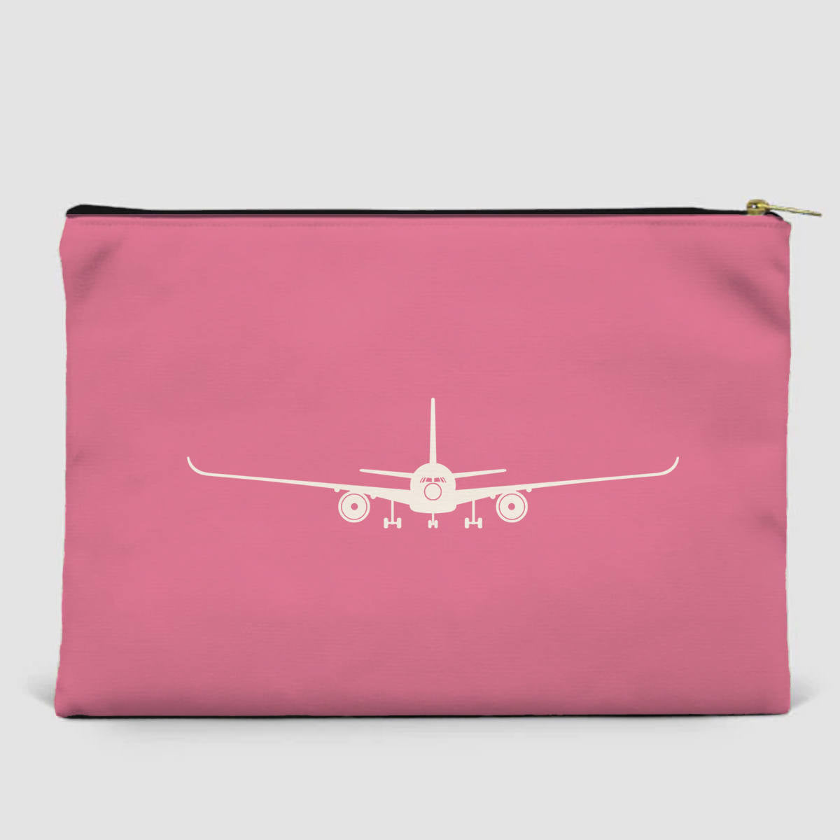 Airbus A350 Silhouette Designed Zipper Pouch