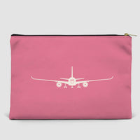 Thumbnail for Airbus A350 Silhouette Designed Zipper Pouch