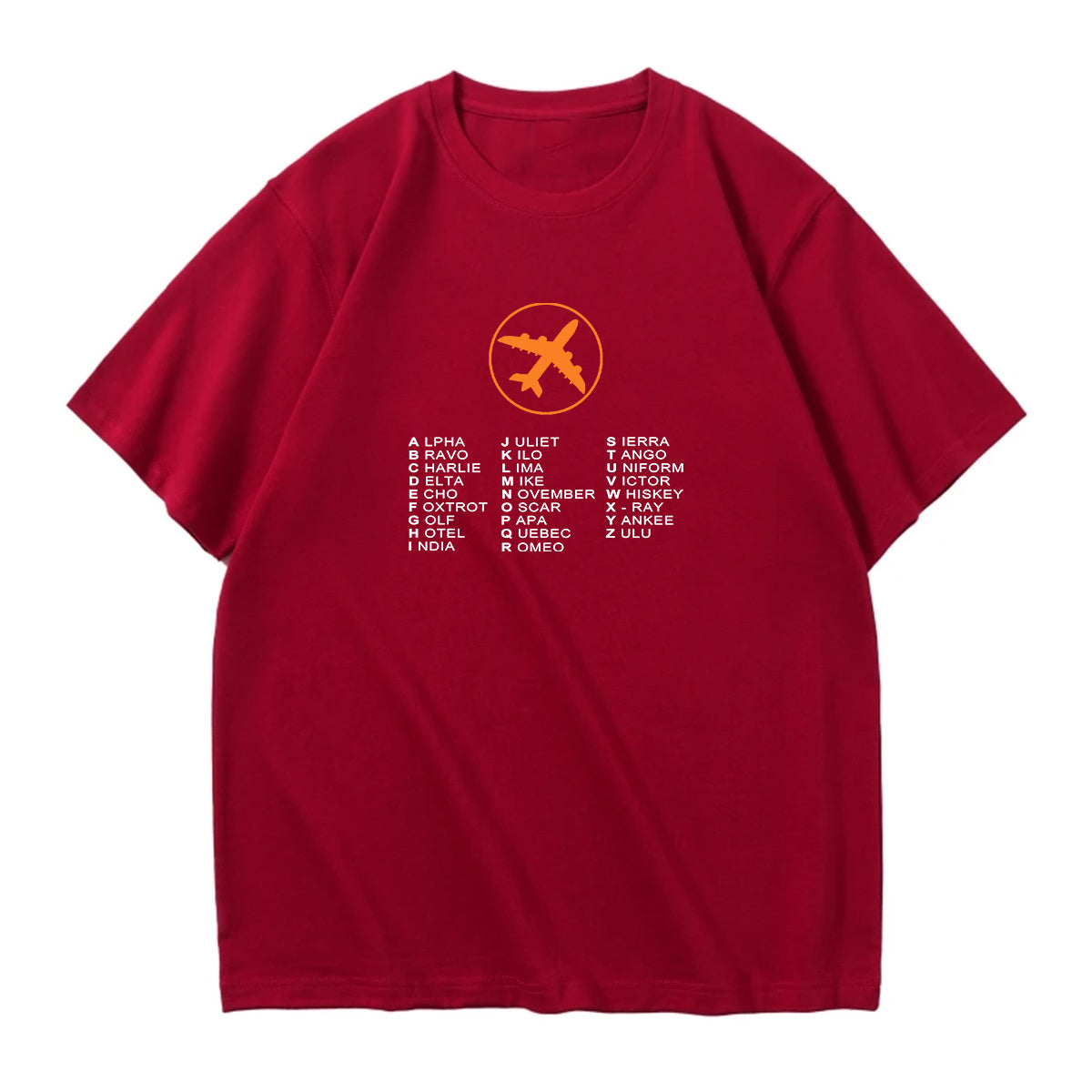 Aviation Alphabet 2 Designed Relax Fit T-Shirts