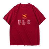 Thumbnail for Aviation Alphabet 2 Designed Relax Fit T-Shirts