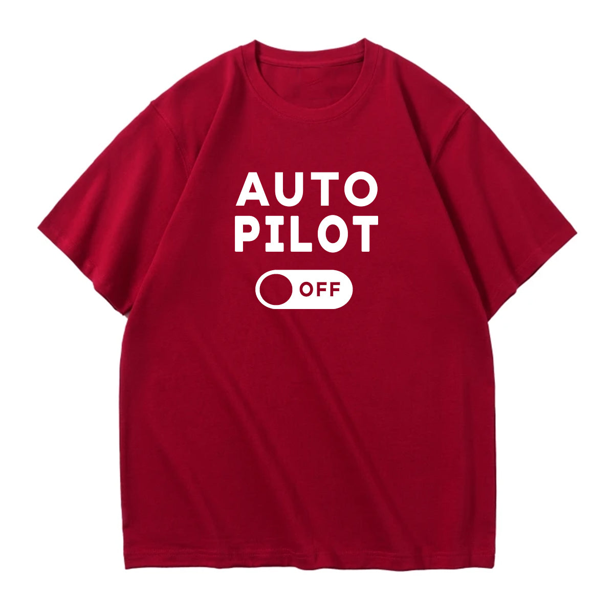 Auto Pilot Off Designed Relax Fit T-Shirts