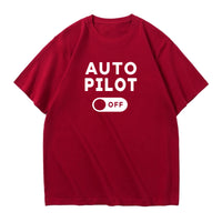 Thumbnail for Auto Pilot Off Designed Relax Fit T-Shirts