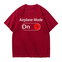 Thumbnail for Airplane Mode On Designed Relax Fit T-Shirts