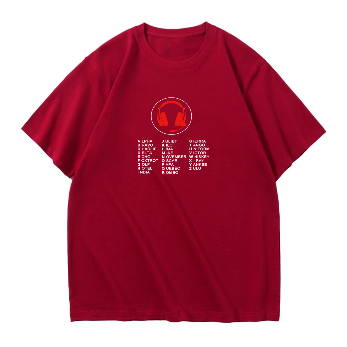 Aviation Alphabet 3 Designed Relax Fit T-Shirts