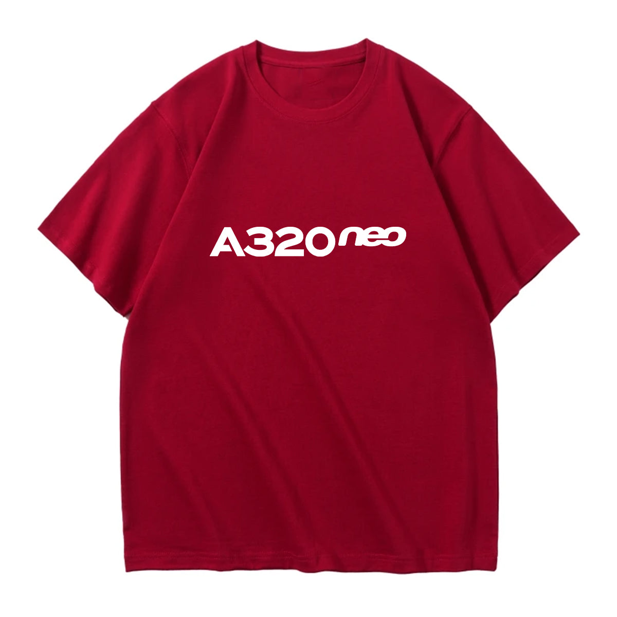 A320neo & Text Designed Relax Fit T-Shirts