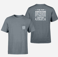 Thumbnail for I am an Awesome Girlfriend Designed Pocket T-Shirts