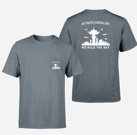 Thumbnail for Air Traffic Controllers - We Rule The Sky Designed Pocket T-Shirts