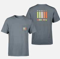 Thumbnail for Colourful Cabin Crew Designed Pocket T-Shirts