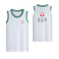 Thumbnail for Aviation Alphabet 3 Designed Basketball Style Sports Tank Tops