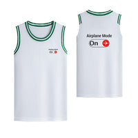 Thumbnail for Airplane Mode On Designed Basketball Style Sports Tank Tops