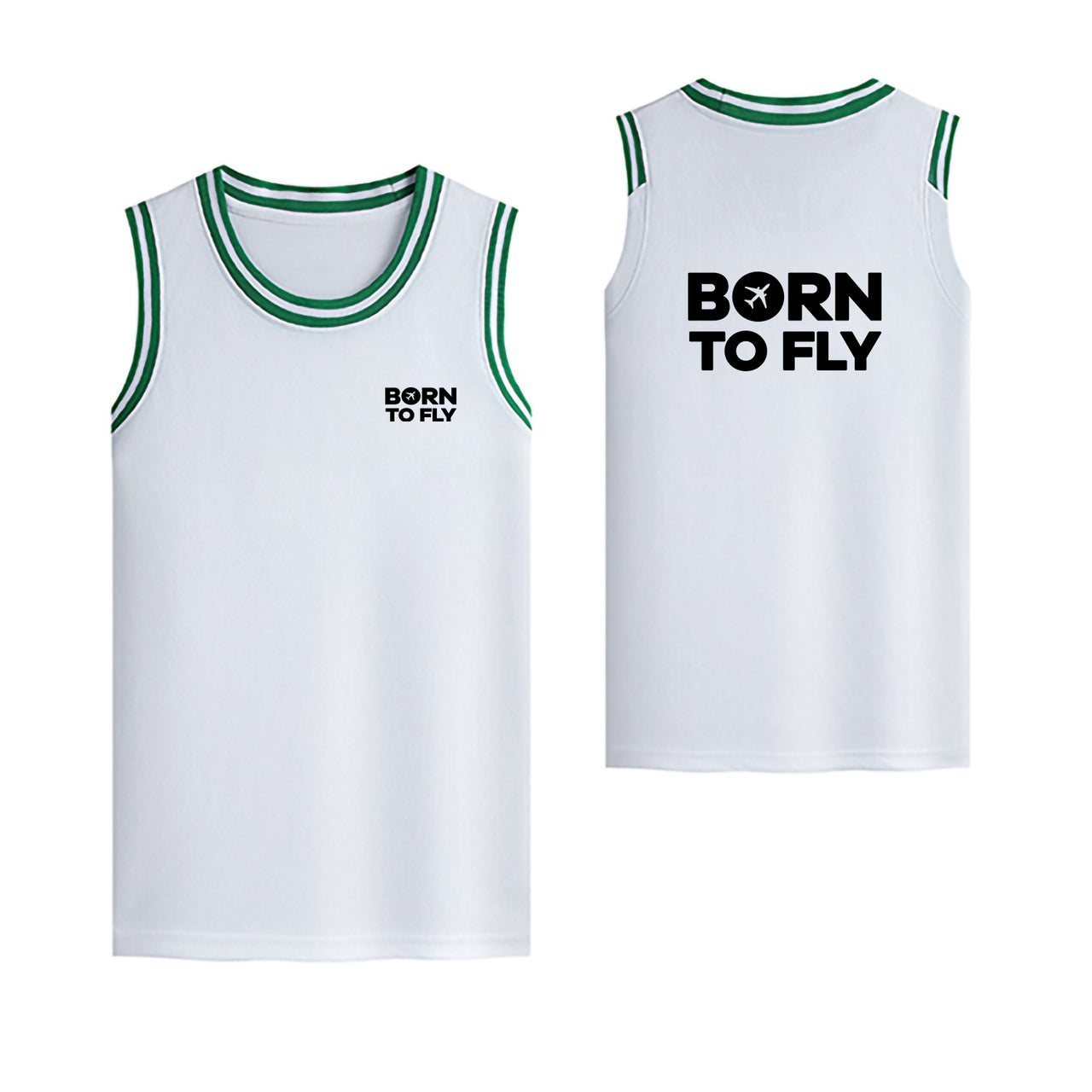 Born To Fly Special Designed Basketball Style Sports Tank Tops