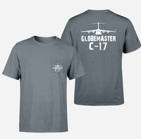 Thumbnail for GlobeMaster C-17 & Plane Designed Pocket T-Shirts