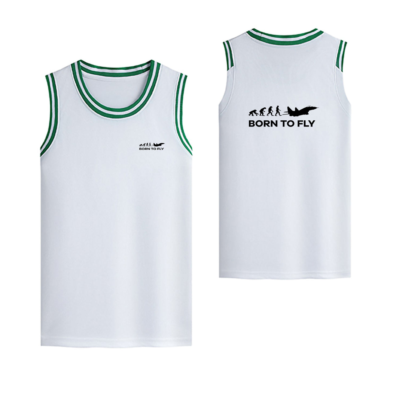 Born To Fly Military Designed Basketball Style Sports Tank Tops