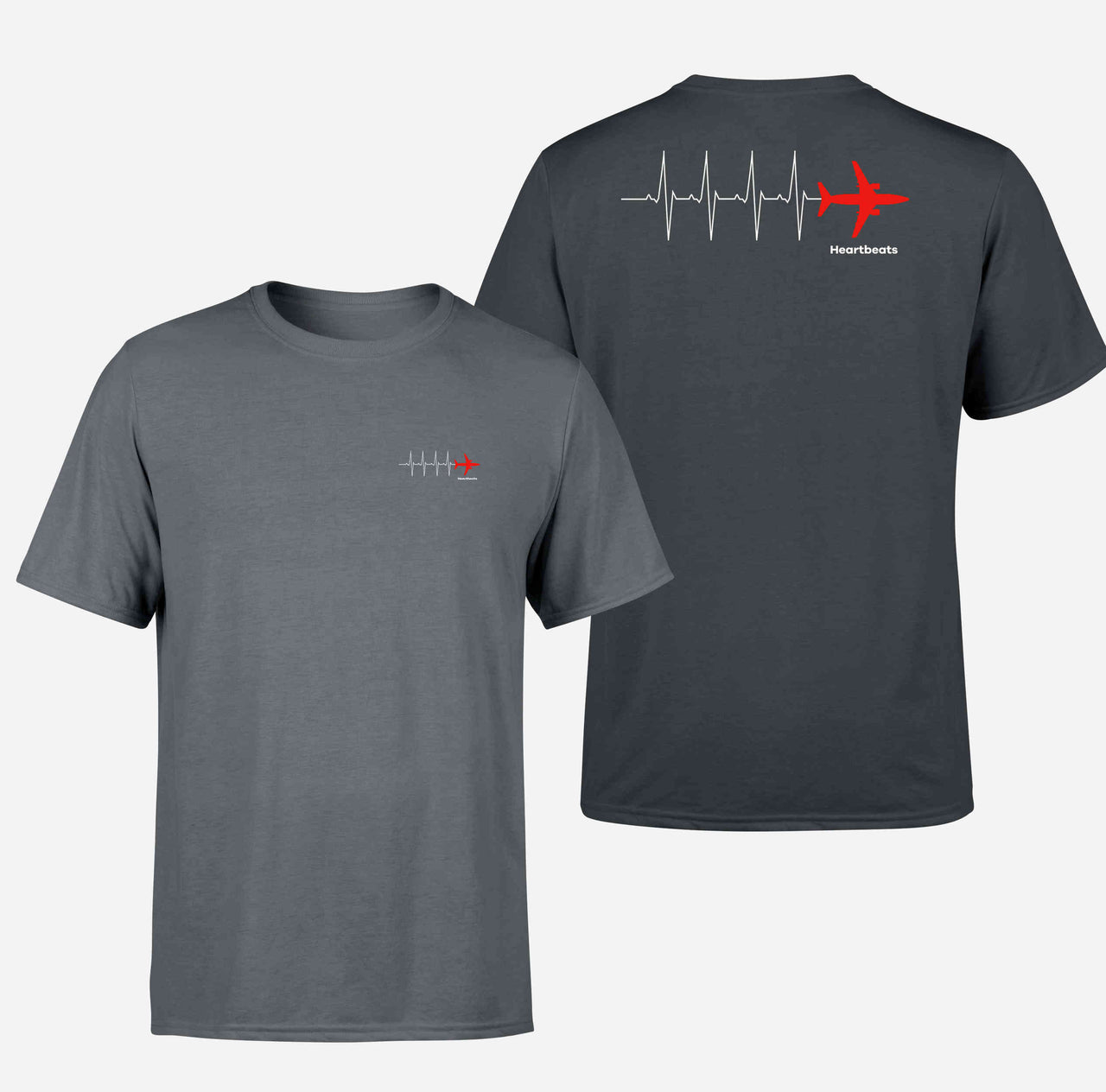 Aviation Heartbeats Double-Side T-Shirts