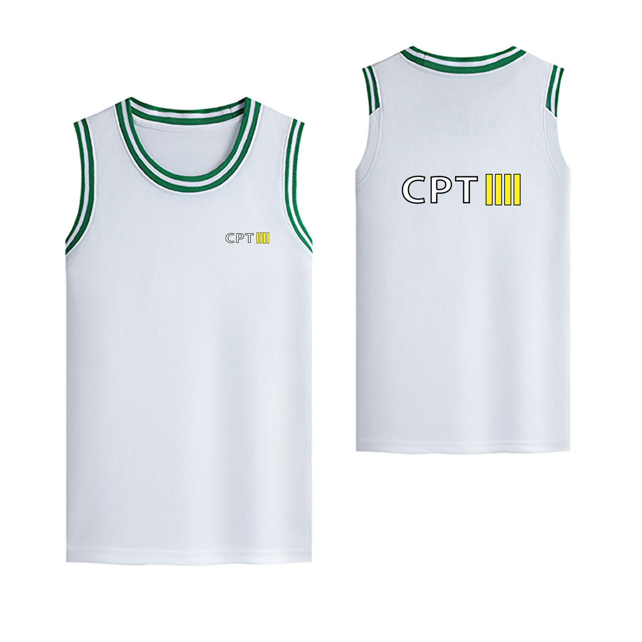 CPT & 4 Lines Designed Basketball Style Sports Tank Tops