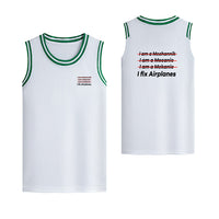 Thumbnail for I Fix Airplanes Designed Basketball Style Sports Tank Tops