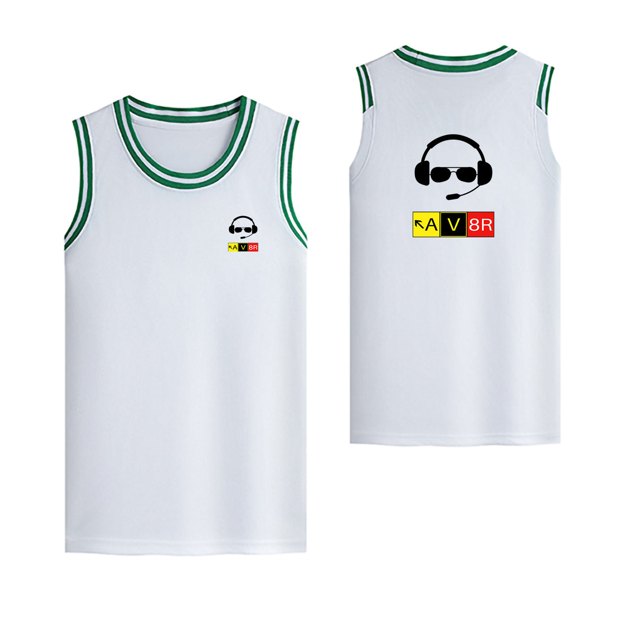 AV8R 2 Designed Basketball Style Sports Tank Tops