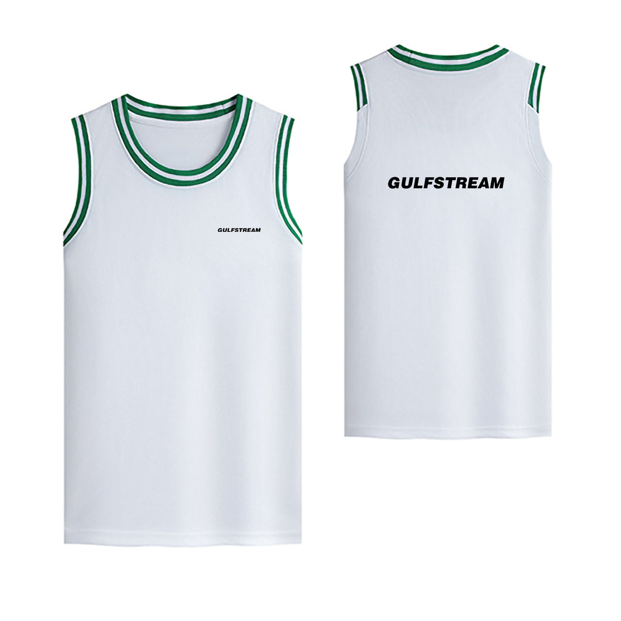 Gulfstream & Text Designed Basketball Style Sports Tank Tops