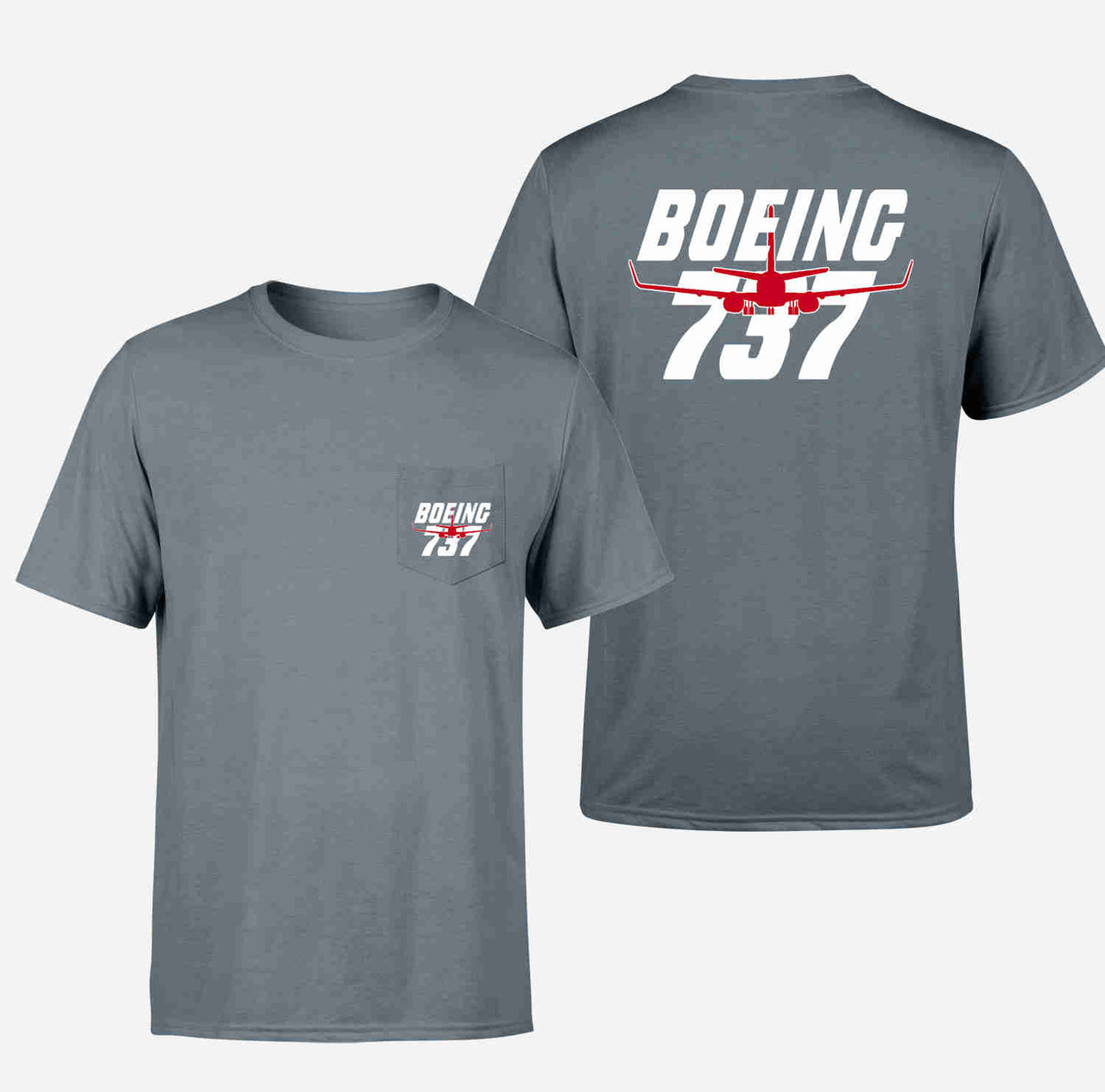 Amazing Boeing 737 Designed Pocket T-Shirts