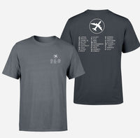 Thumbnail for Aviation Alphabet 2 Double-Side T-Shirts