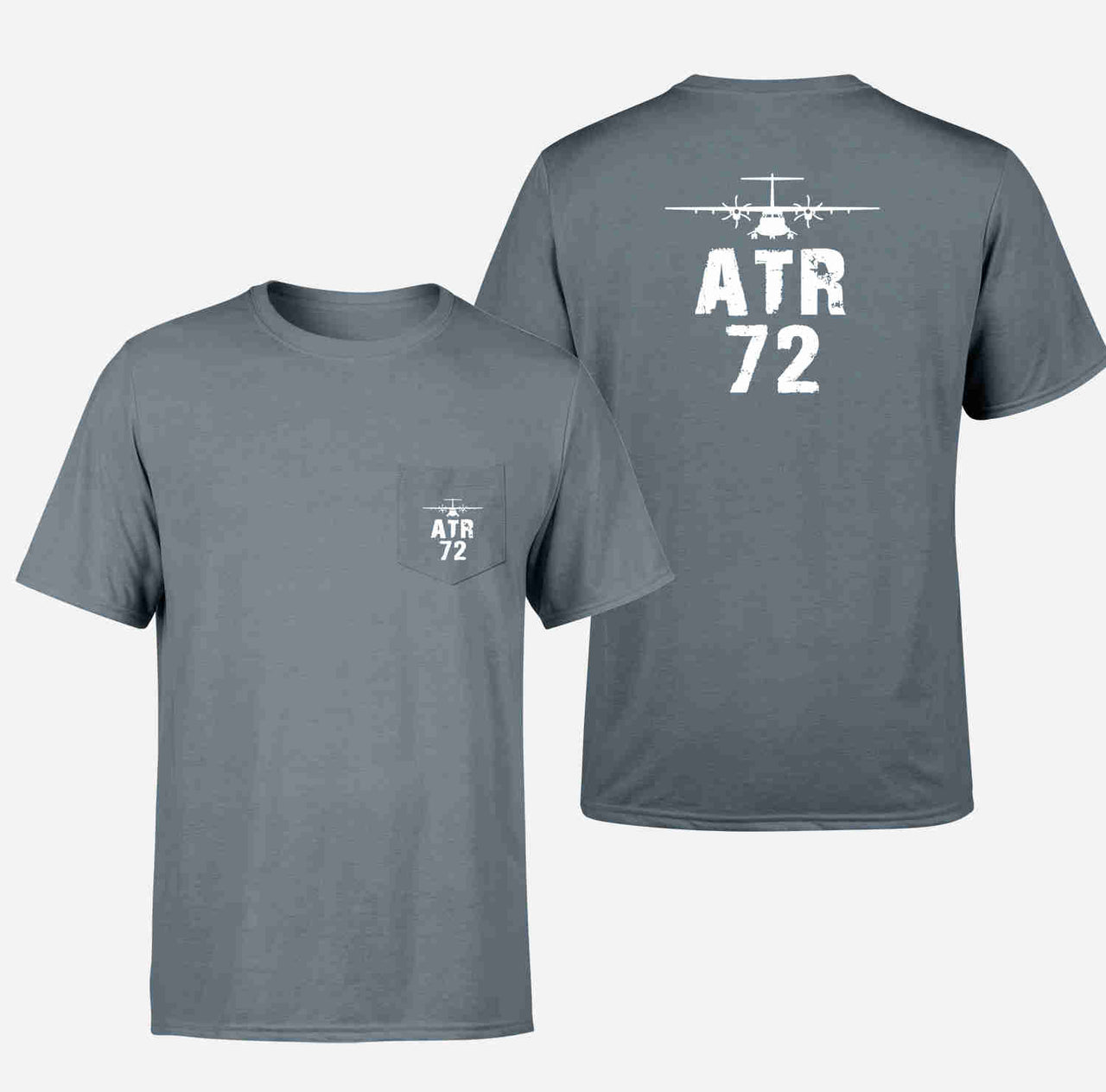 ATR-72 & Plane Designed Pocket T-Shirts