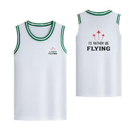 Thumbnail for I'D Rather Be Flying Designed Basketball Style Sports Tank Tops