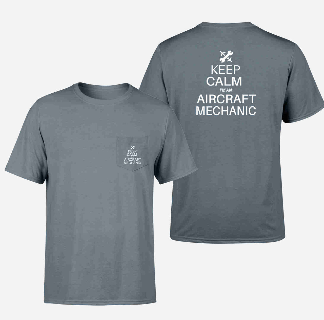 Aircraft Mechanic Designed Pocket T-Shirts