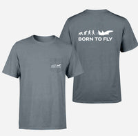 Thumbnail for Born To Fly Military Designed Pocket T-Shirts