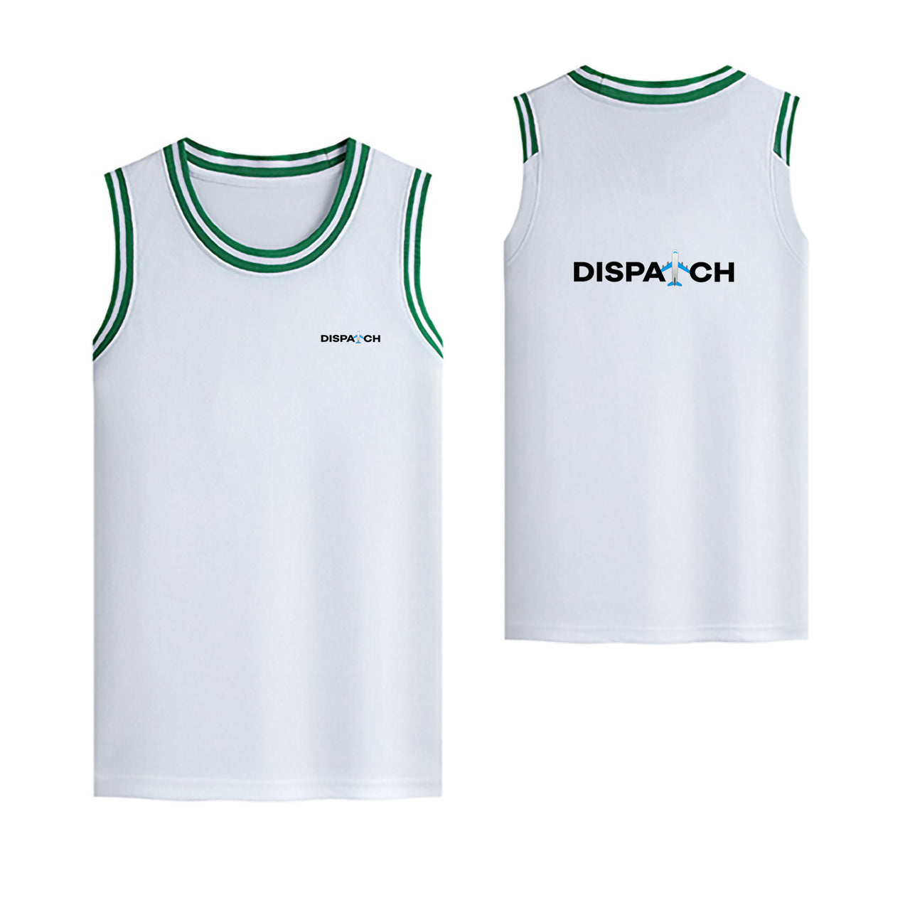 Dispatch Designed Basketball Style Sports Tank Tops