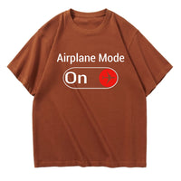 Thumbnail for Airplane Mode On Designed Relax Fit T-Shirts